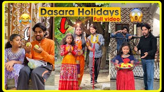 Dasara Holidays Full Video😂😳 Charanspy  Chinni  Bathukamma [upl. by Notreve265]