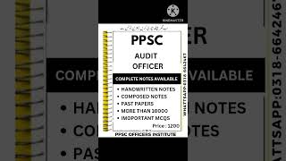 Ppsc audit officer test syllabus ppsc audit officer test preparation [upl. by Seligmann206]