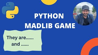 Beginner Madlib Game in Python Tutorial [upl. by Sorgalim454]