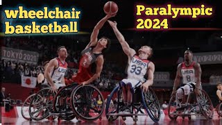 wheelchair basketballwheelchair basketball Paralympic 2024wheelchair basketballupdate Olympic 2024 [upl. by Sherurd689]