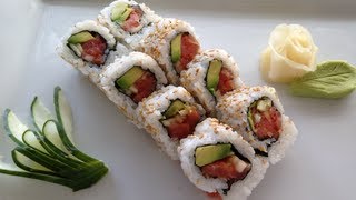 Sushi spicy tuna roll recipe [upl. by Zaller546]