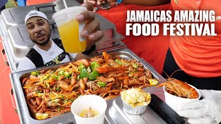 AMAZING FOOD FESTIVAL IN JAMAICA KINGSTON KITCHEN TASTING AMAZING FOOD amp DRINKS [upl. by Mahalia]