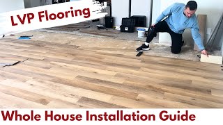 How to Install Vinyl Plank Flooring For Beginners  Flooret LVP Review  Builds by Maz [upl. by Procter]