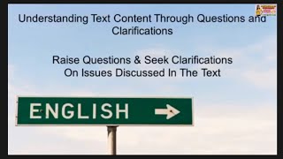 Raise Questions and Seek Clarifications on Issues Discussed in the Text [upl. by Donalt975]