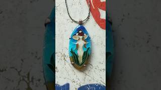 How to make cloisonne enamel Mushroom Fairy arttutorial art enamel diy howto jewellery [upl. by Lissa]