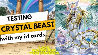 TESTING CRYSTAL BEAST WITH MY IRL CARDS ON YGO OMEGA [upl. by Reinhold]