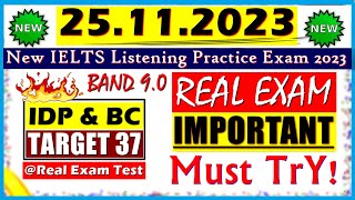 IELTS LISTENING PRACTICE TEST 2023 WITH ANSWERS  25112023 [upl. by Horan86]