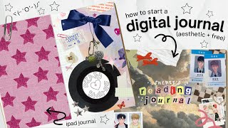 how to start a digital journal 📓 2024  journal flipthrough ★ᜊʕ ྀི ܸ  ܸ ྀིʔᜊ [upl. by Atterys]