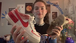 ASMR Shoe Collection 👟 tapping scratching over explaining [upl. by Enoid]