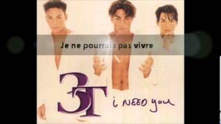 I need you  3T duo with MJ translate french [upl. by Ahsha]