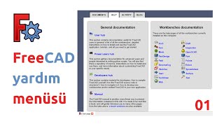 freecad  yardım menüsü [upl. by Oilicec]