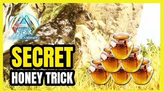 Secret Honey TRICK in Ark Survival Ascended to LURE ANY DINO [upl. by Eitteb]