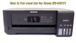 Reset Epson EW M571T Waste Ink Pad Counter [upl. by Yllak]