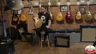 Emerald City Guitars  2011 Gibson 1956 Les Paul Goldptop Reissue R6 Lefthanded Demo [upl. by Naimad]