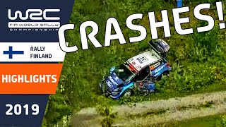 WRC  Rally Finland 2019 WRC Rally CRASH Highlights  Rally Crashes Fails and Mistakes [upl. by Annabelle]