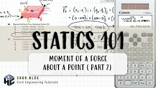 CE Board Exam Review Statics  Moment of Force about a Point Part 2 [upl. by Moretta195]