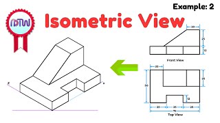 HOW TO DRAW ISOMETRIC VIEW QUE NO9  UNIT ISOMETRIC PROJECTION IN ENGINEERING DRAWING [upl. by Idolla111]