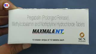 Maxmala NT Tablet  Pregabalin Methylcobalamin and Nortriptyline Tablets  Maxmala NT Tablet Uses [upl. by Helga]