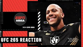 Reaction to Ciryl Gane’s TKO win vs Derrick Lewis at UFC265  ESPN MMA [upl. by Nyrroc]