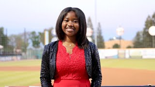 13yearold Koumba sang the national anthem at the Visalia Rawhide’s home opening game 492024 [upl. by Scharff]