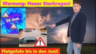 AKUTE Unwetterwarnung Das sieht nicht gut aus bis 80 Liter Regen in den Flutgebieten Kein Ende [upl. by Sikko438]