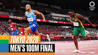 Mens 100m final 🏃‍♂️  Tokyo Replays [upl. by Lucinda]