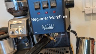 Easy Latte Gaggia Classic espresso coffee [upl. by Nosmas]