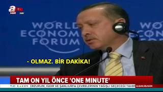 Başkan Erdoğanın Davos’taki one minute çıkışının 10 Yılı  A Haber [upl. by Yelkao444]