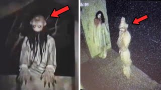 KUNTILANAK KEPALA TERBALIK DAN POCONG TEREKAM CCTV  7 PENAMPAKAN HANTU TERSERAM DAN TERJELAS [upl. by Monney]