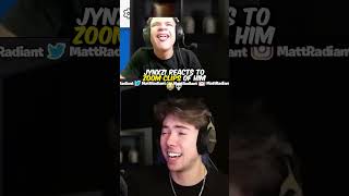 jynxzi reacts to zoom clips of him 😂😂 [upl. by Georgine]