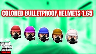 NEWHOW TO GET ALL COLORED BULLETPROOF HELMETS in GTA V OnlineAFTER PATCH 165tricz [upl. by Akinek]