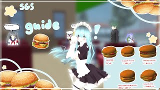 ⭐🍔 Burger RECIPE GUIDE❕ᴄᴏᴍᴍᴏɴ ᴍɪsᴛᴀᴋᴇs🚫⭐  School Girl Simulator 🏫 [upl. by Jones]