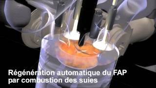 FAP  filtre à particules additivé diesel une innovation PSA Peugeot Citroën [upl. by Somar]