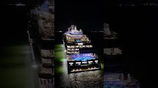 Drone footage of luxury cruise ship Explora1 departing Southampton Port on an exciting voyage 🚢✨ [upl. by Jacoby]