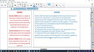 CTA VAT REVISION VIDEO 9  LEASEHOLD IMPROVEMENTS [upl. by Aihsik]