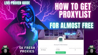 How to Get Proxy list  Method Get Paid Proxy [upl. by Ledairam523]