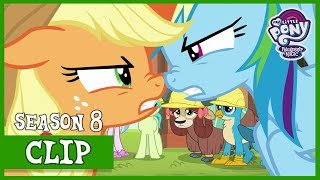 Applejacks Teamwork Activity Shed buildin NonCompete Clause  MLP FiM HD [upl. by Zalea]