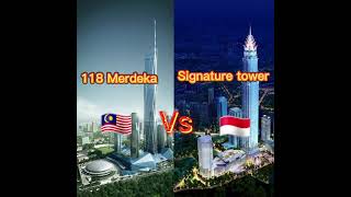 118 Merdeka vs signature tower [upl. by Llimaj928]