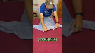 How to Fold a Dress Shirt for Travel Without Wrinkles [upl. by Ahsiekal438]