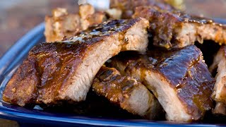 Alton Brown Makes Perfect BabyBack Ribs  Food Network [upl. by Farrah]