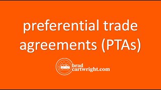 Preferential Trade Agreements PTAs  IB Development Economics  The Global Economy [upl. by Kcirad]