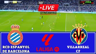 LIVE 🔴 RCD ESPANYOL DE BARCELONA vs VILLARREAL CF  SPAIN  LALIGA ROUND 7 MATCH 2425  Pes 21 [upl. by Ahsakat]