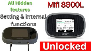 BEST 4G INTERNET DEVICE In Pakistan VERIZON MIFI 8800L INSEEGO ALL HIDDEN SETTING FUNCTIONS FEATURES [upl. by Barn188]