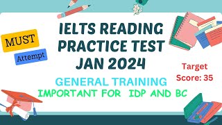 ielts reading practice test with answers  9 january 2024 [upl. by Anan752]