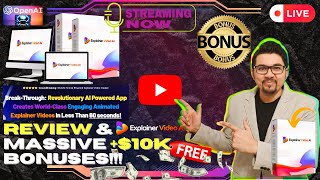 Explainer Video AI Review⚡💻Creates WorldClass Explainer Videos In Any Niche📲⚡FREE 10K Bonuses💲💰💸 [upl. by Kolnick850]