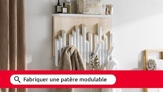 Tuto  Fabriquer une patère modulable 🔨 [upl. by Olympium]