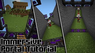 Quick Tutorial On How To Rotate Immersive Portals  Minecraft Immersive Portal Tutorial [upl. by Ylera]