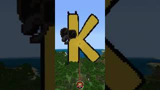 Alphabet Lore in Minecraft Going Through Letters minecraftshorts alphabetlore shorts minecraft [upl. by Dareece]