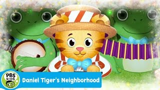 DANIEL TIGERS NEIGHBORHOOD  Im Singing with the Frogs Song  PBS KIDS [upl. by Zeus652]