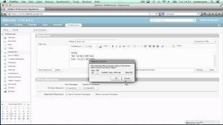 How to create a signature in Zimbra [upl. by Delsman]